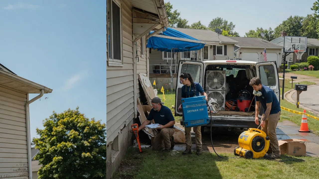 Ceiling Leak Cleanup in New Trenton, IN near me