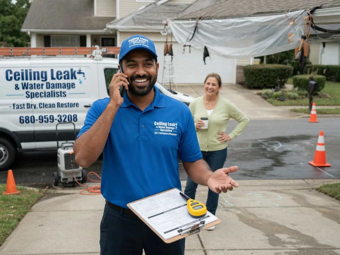 Ceiling Leak Cleanup New Trenton, IN FAQs